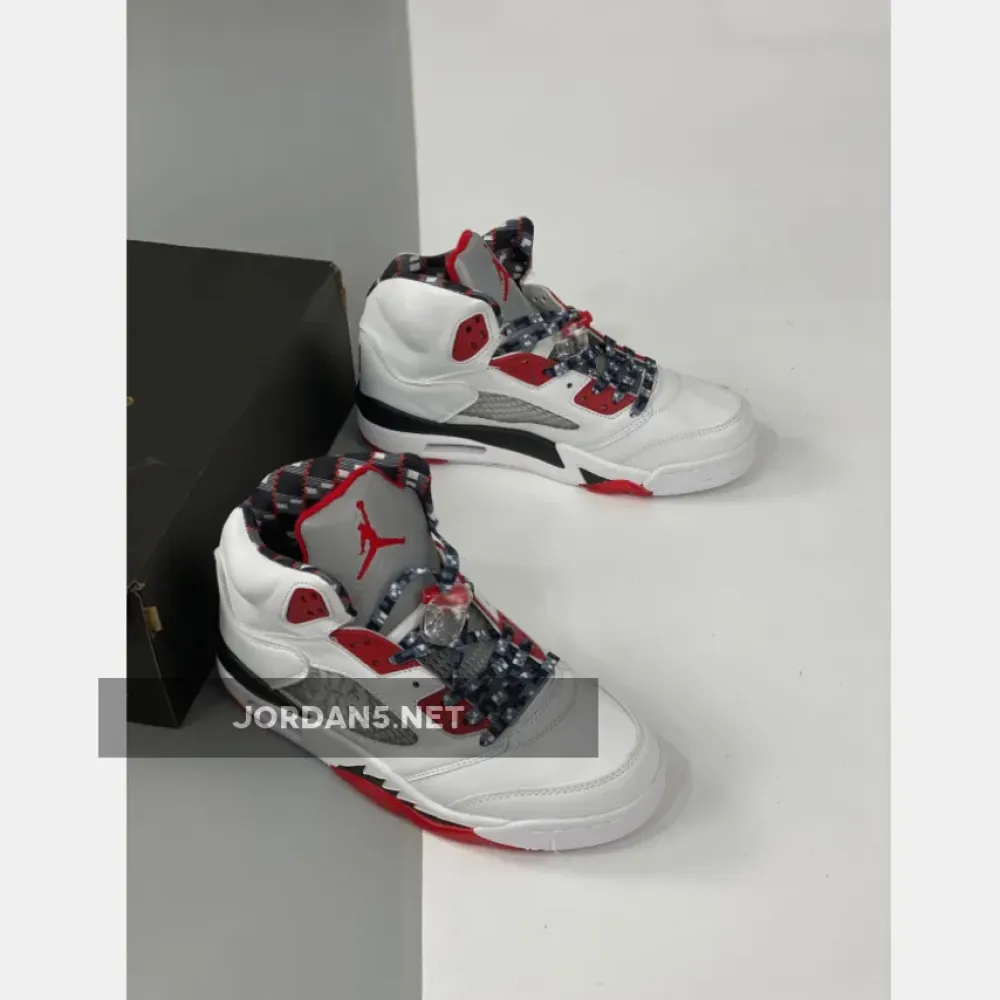 Air Jordan 5 “Quai 54” White/University Red-Black DJ7903-106