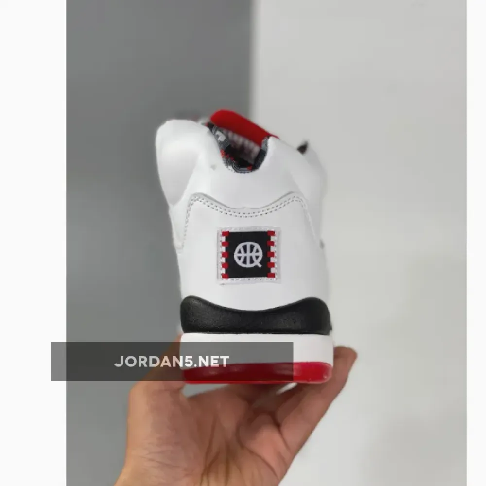 Air Jordan 5 “Quai 54” White/University Red-Black DJ7903-106