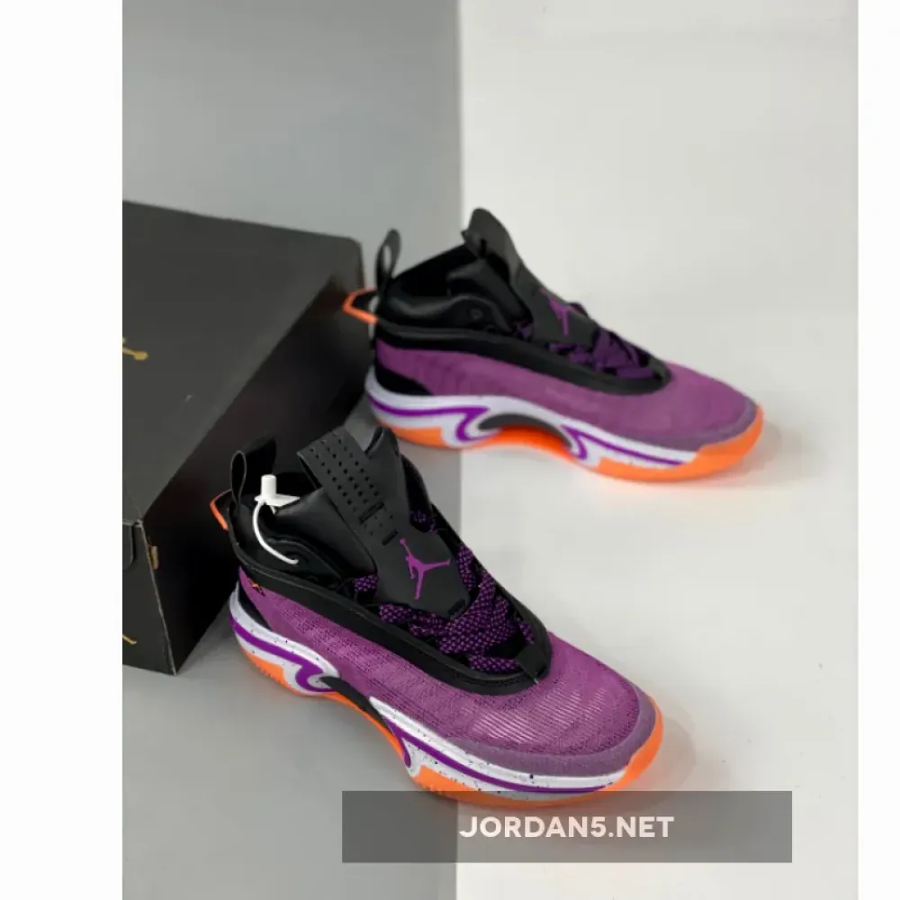 Air Jordan 36 “First Light” Black/White-Bright Mango-Hyper Violet CZ2650-004