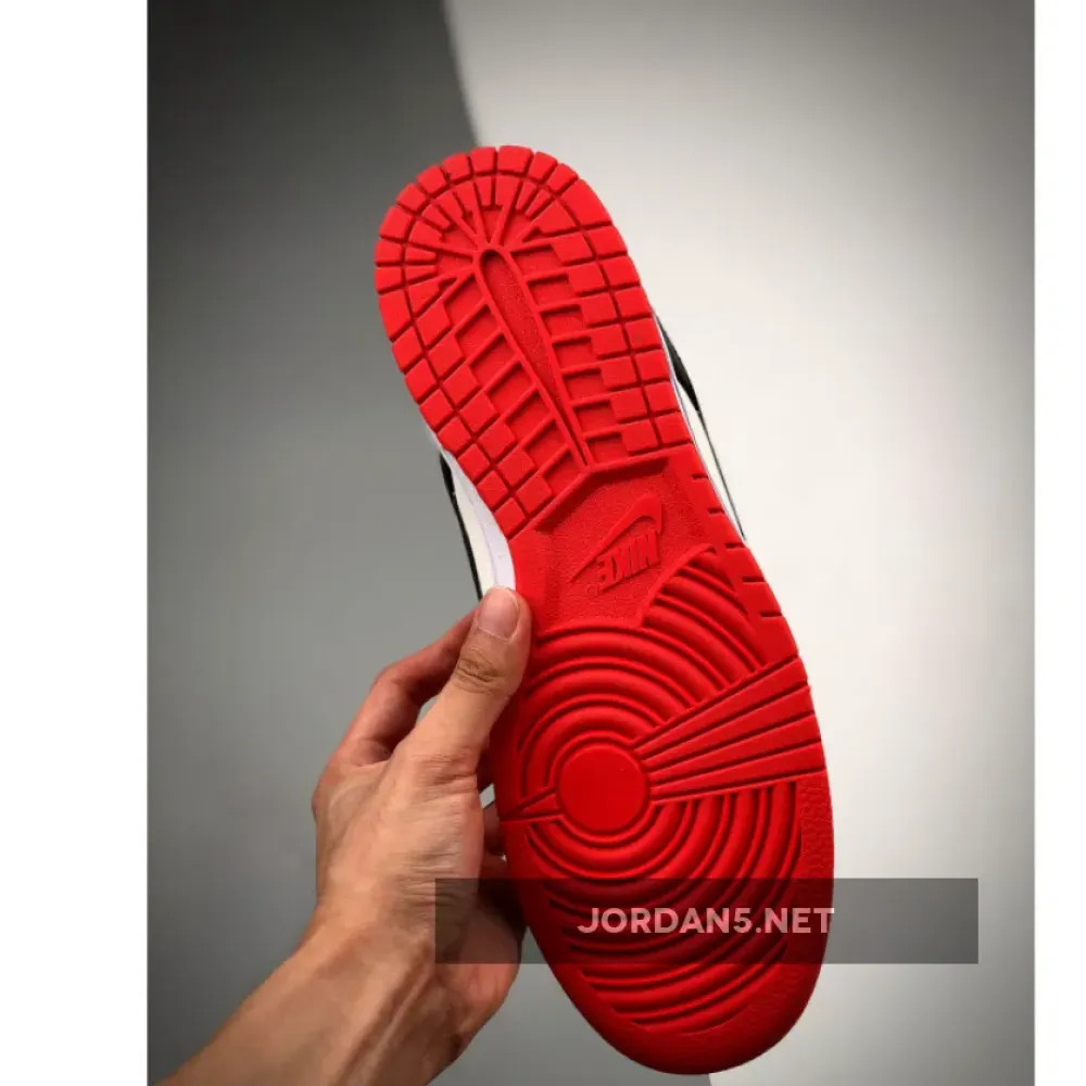 NBA x Nike Dunk Low EMB ‘Chicago’ Sail/Black-Chile Red DD3363-100