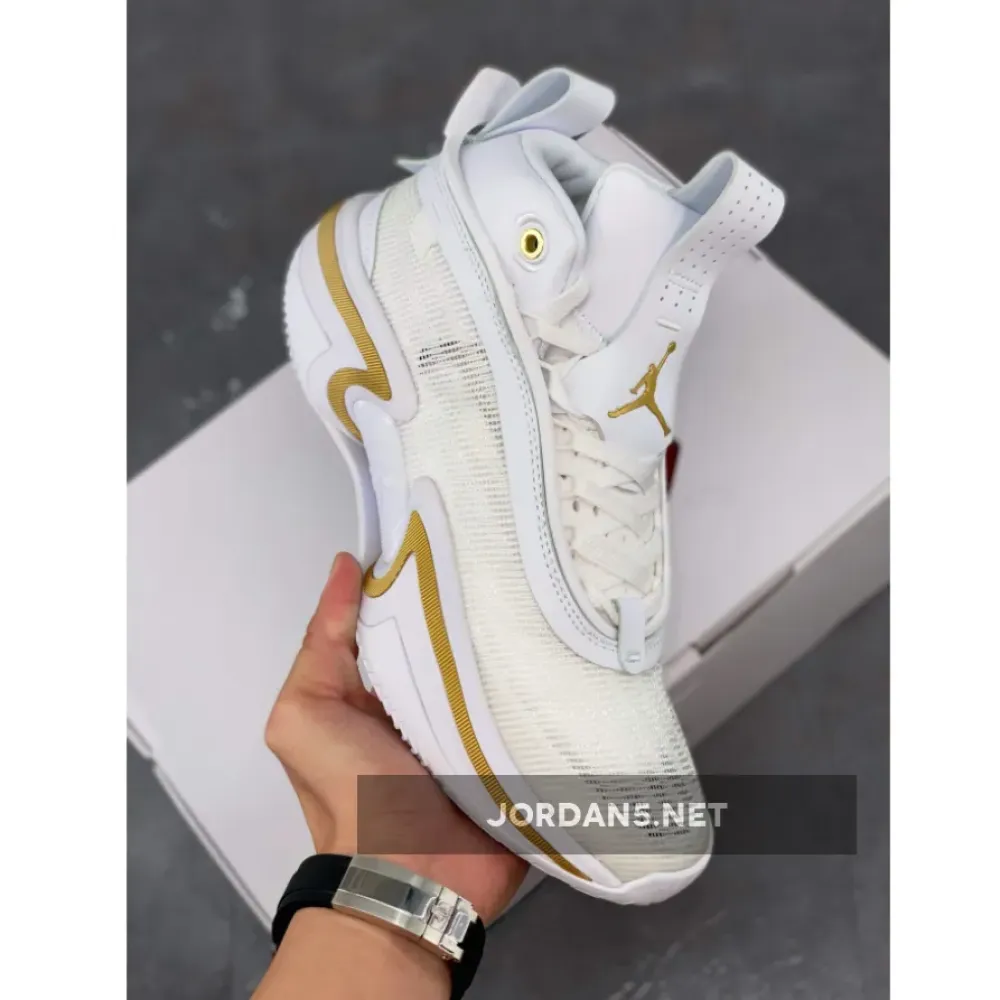 Air Jordan 36 “Glory” White/Black-Metallic Gold  DJ4482-100