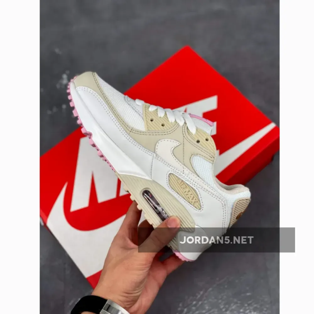 Nike Air Max 90 White/Metallic Red Bronze/Light Orewood Brown CT1873-100