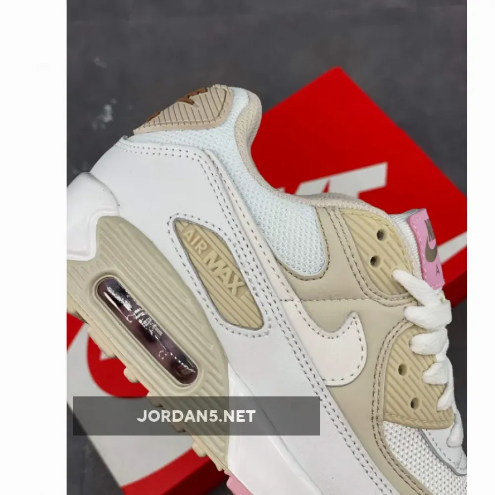 Nike Air Max 90 White/Metallic Red Bronze/Light Orewood Brown CT1873-100
