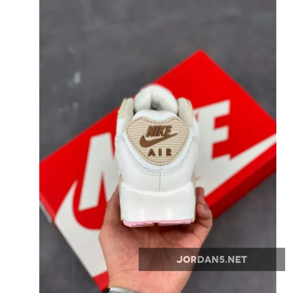 Nike Air Max 90 White/Metallic Red Bronze/Light Orewood Brown CT1873-100