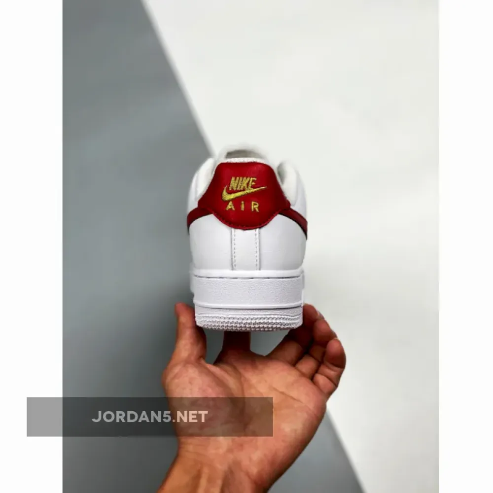 Nike Air Force 1 ’07 Essential White Gym Red  CZ0270-104