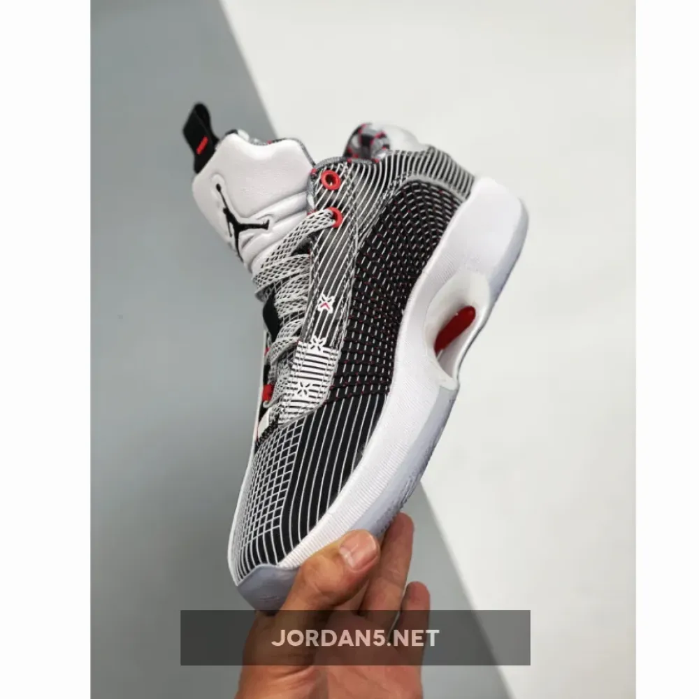 Air Jordan 35 Low “Quai 54” White/Black-University Red DJ2830-106