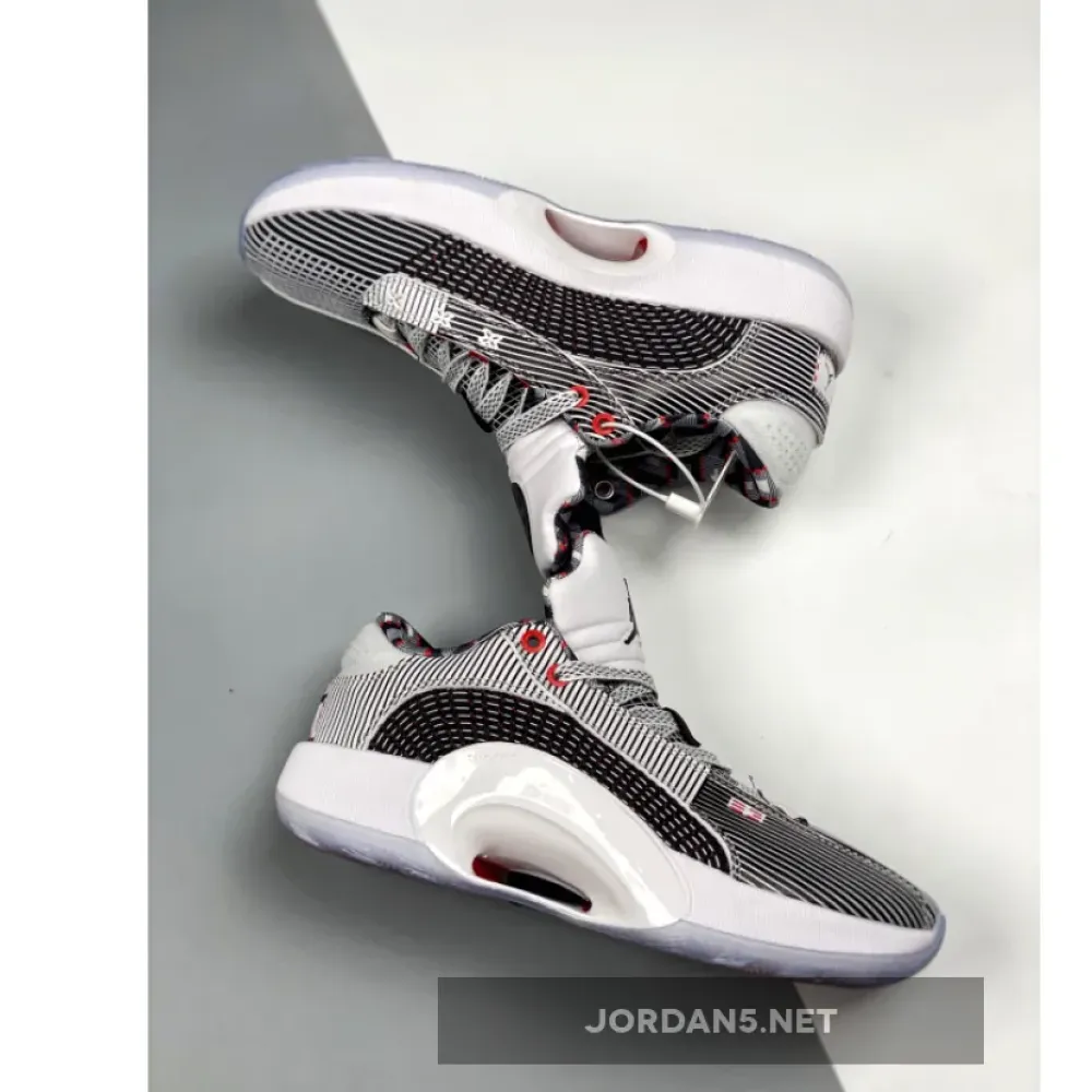 Air Jordan 35 Low “Quai 54” White/Black-University Red DJ2830-106