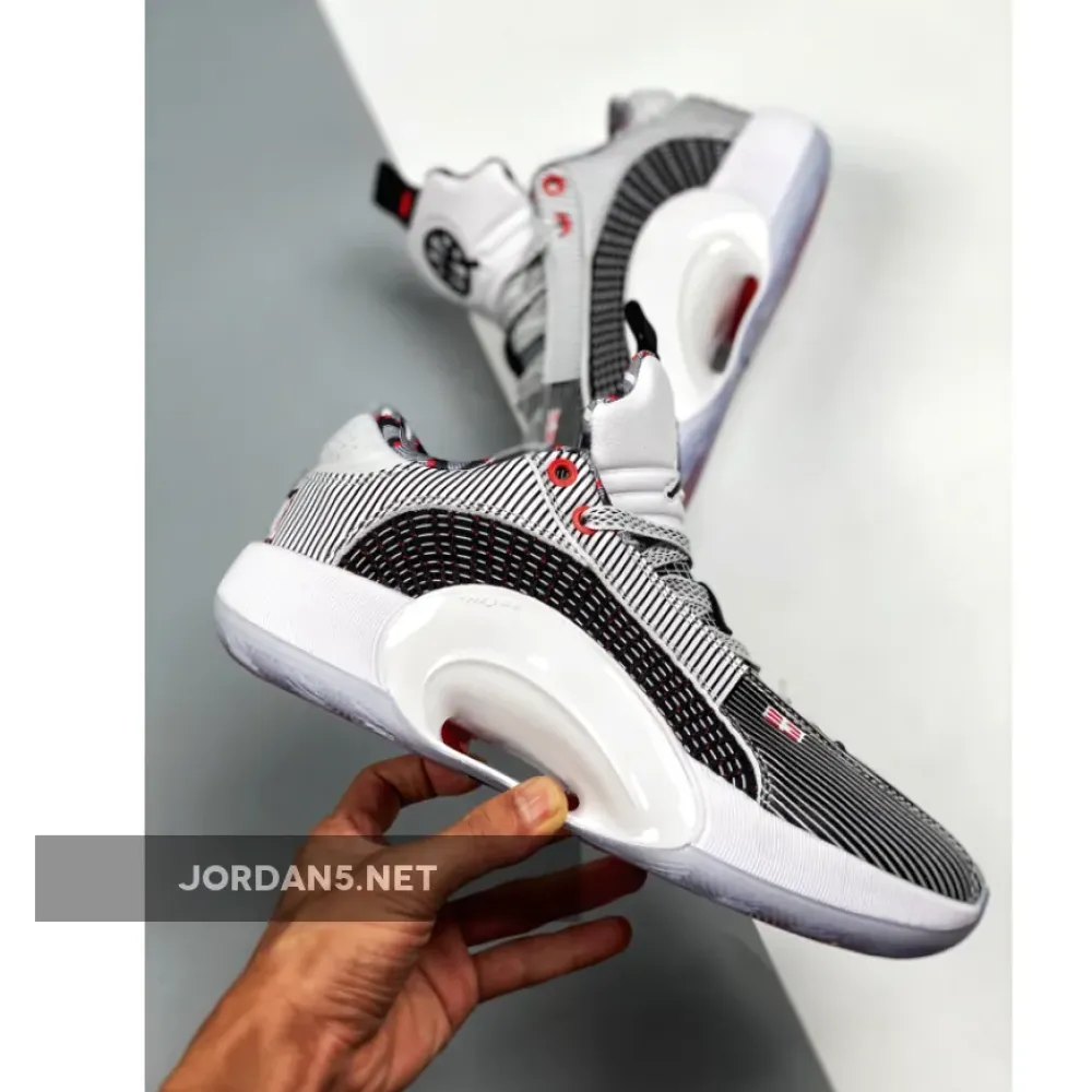 Air Jordan 35 Low “Quai 54” White/Black-University Red DJ2830-106