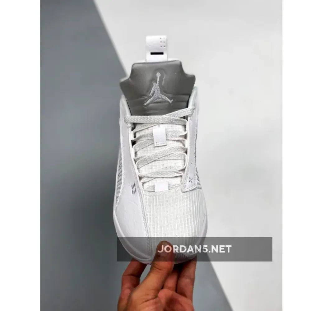 Air Jordan 35 Low White/White-Metallic Silver CW2459-100