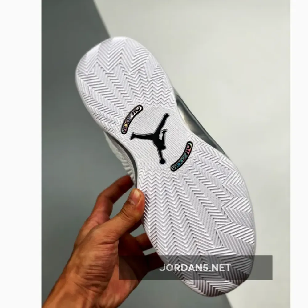 Air Jordan 35 Low White/White-Metallic Silver CW2459-100