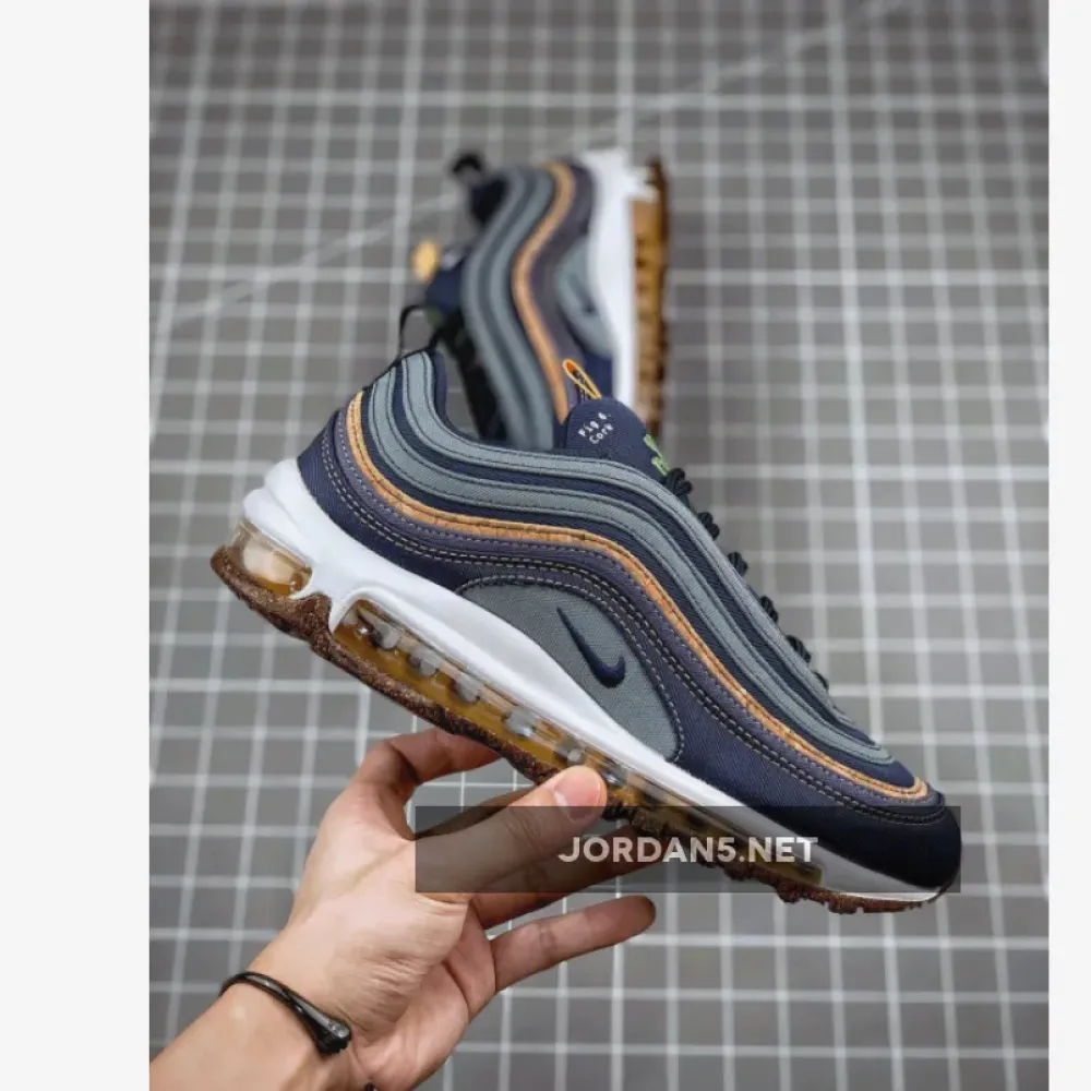 Nike Air Max 97 “Cork” Hasta/Obsidian/Thunder Blue/Bucktan/White/Wheat DC3986-300