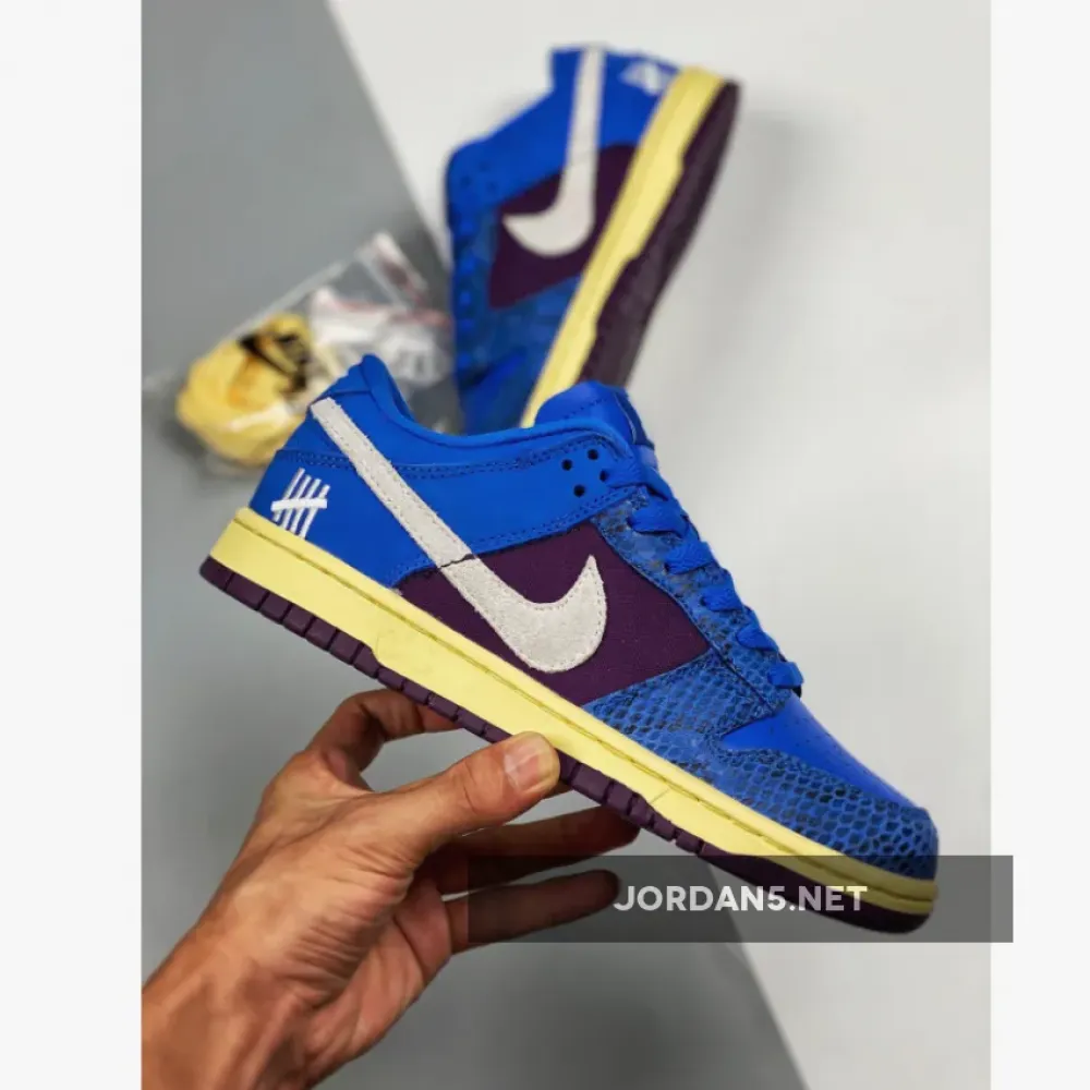 Undefeated x Nike Dunk Low Royal/Purple-White DH6508-400