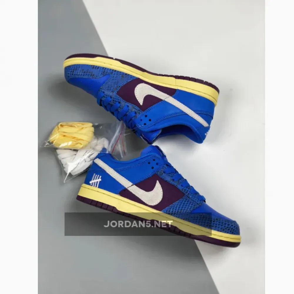 Undefeated x Nike Dunk Low Royal/Purple-White DH6508-400