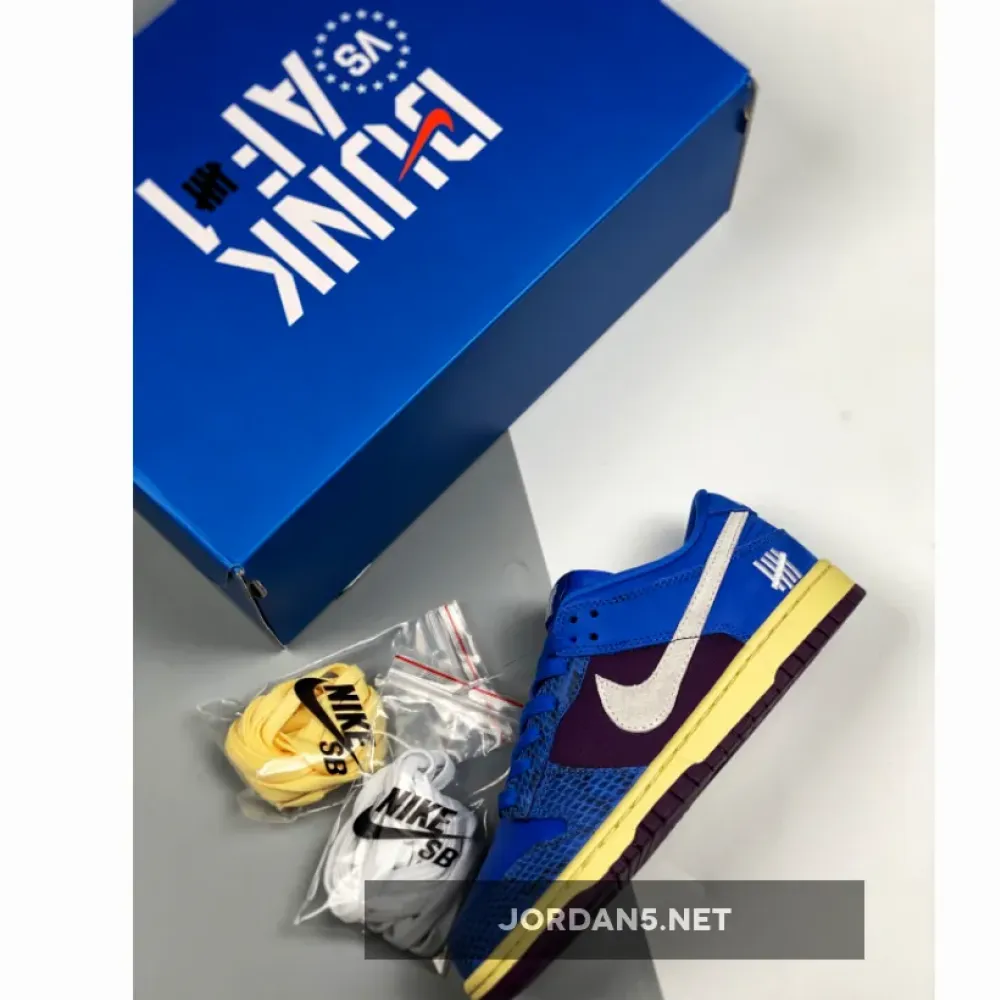 Undefeated x Nike Dunk Low Royal/Purple-White DH6508-400