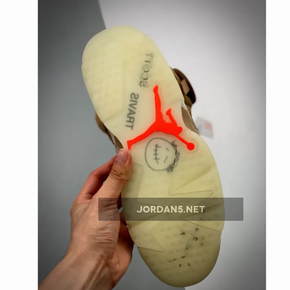Travis Scott x Air Jordan 6 British Khaki/Sail/Bright Crimson DH0690-200