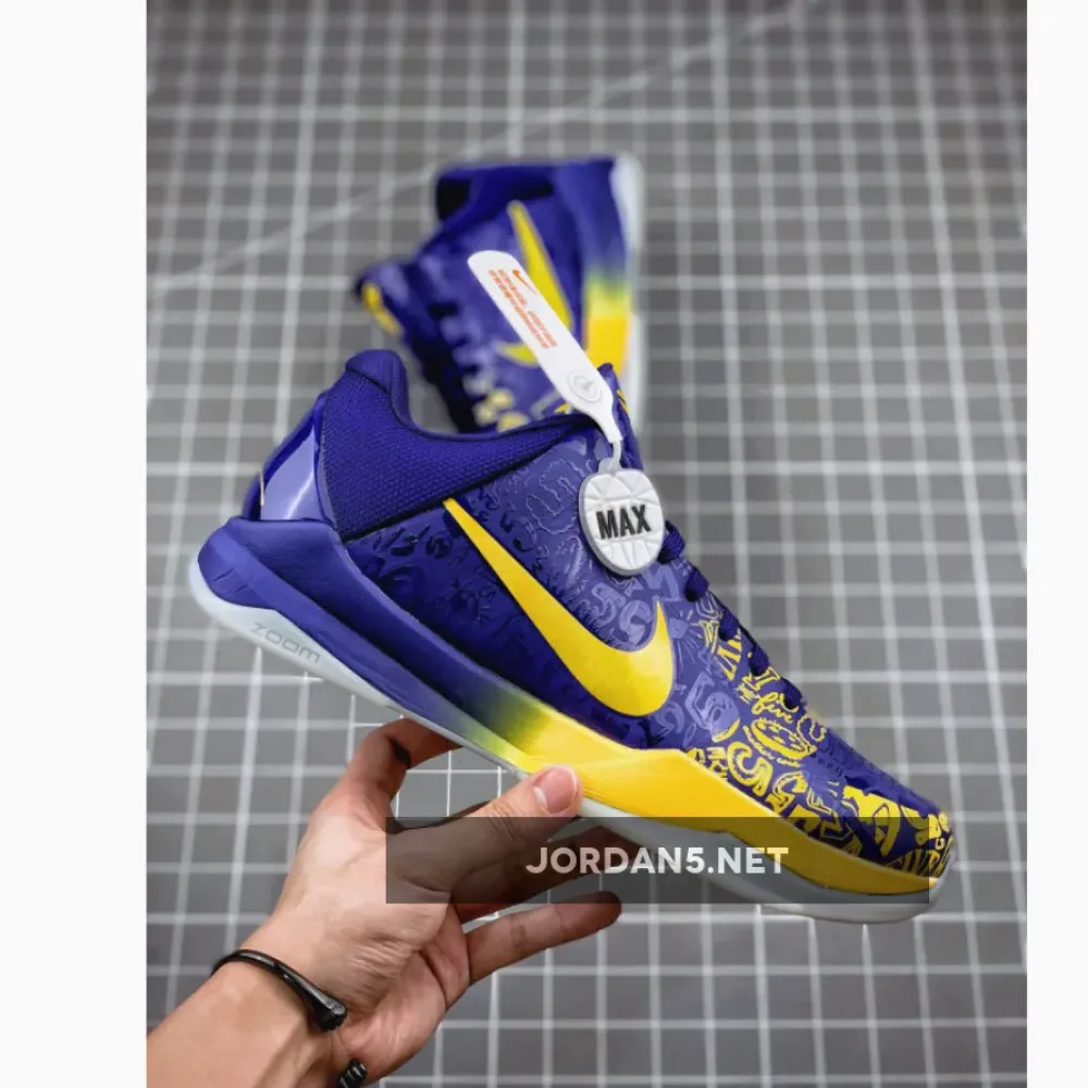 Nike Kobe 5 Protro “5 Rings” Concord/Midwest Gold  CD4991-400