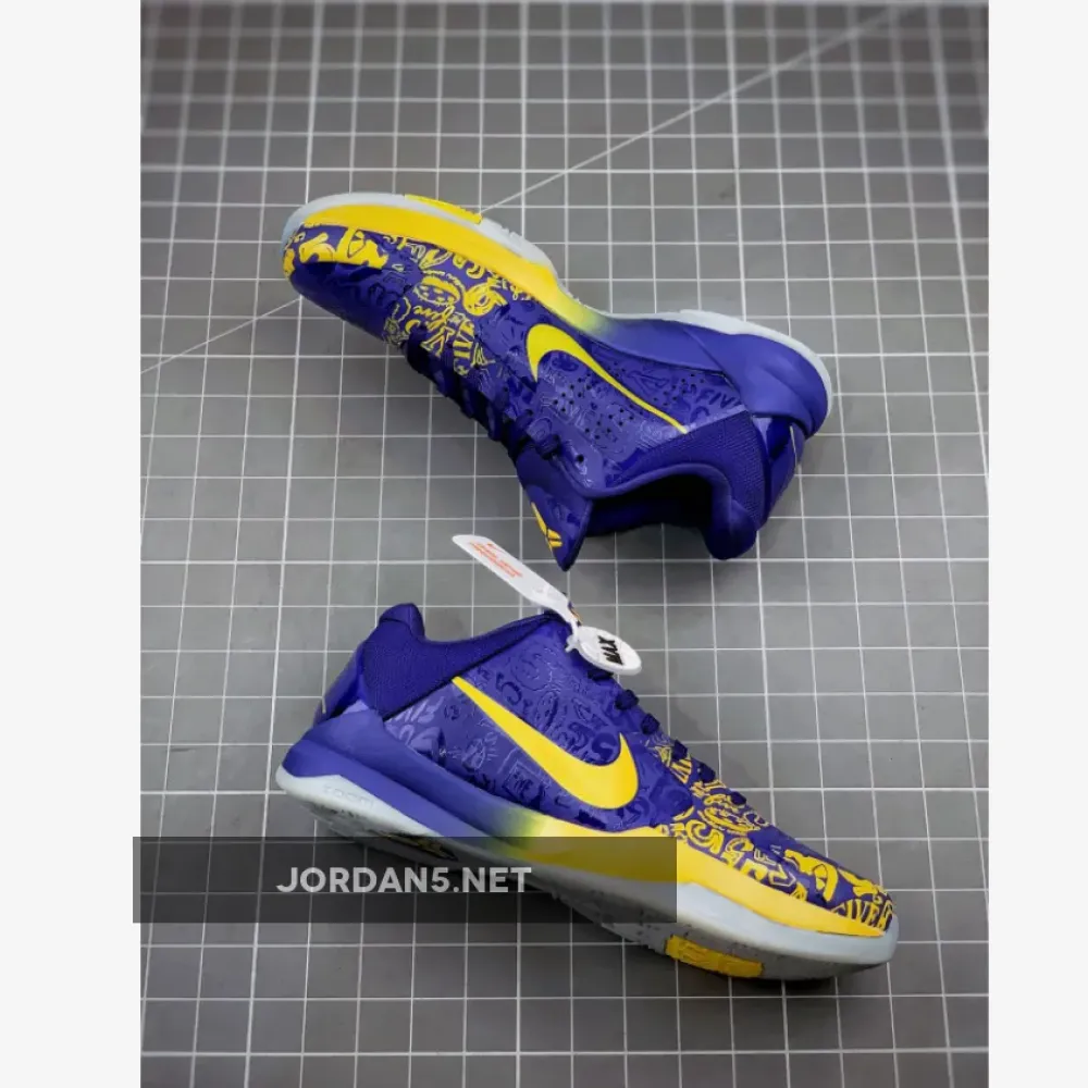 Nike Kobe 5 Protro “5 Rings” Concord/Midwest Gold  CD4991-400