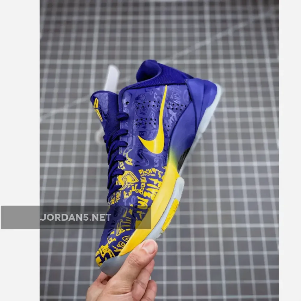 Nike Kobe 5 Protro “5 Rings” Concord/Midwest Gold  CD4991-400
