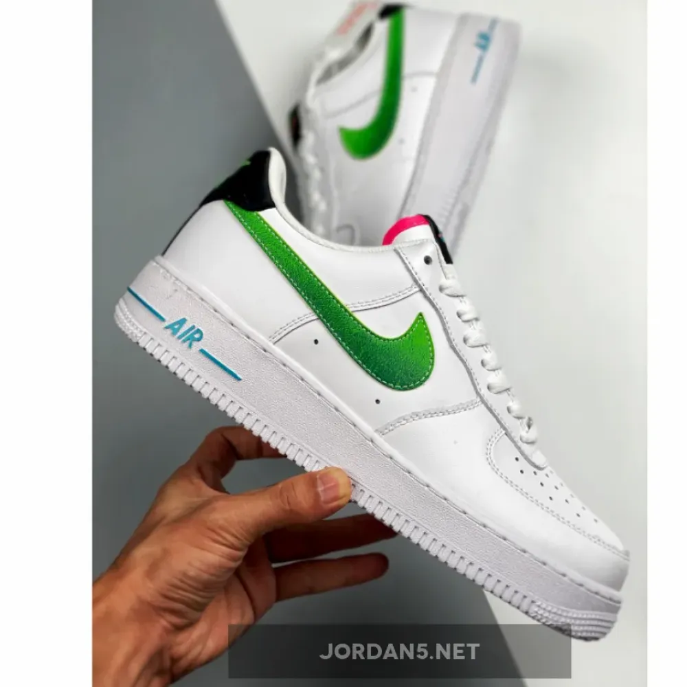 Nike Air Force 1 Low White Green Pink  DJ5148-100