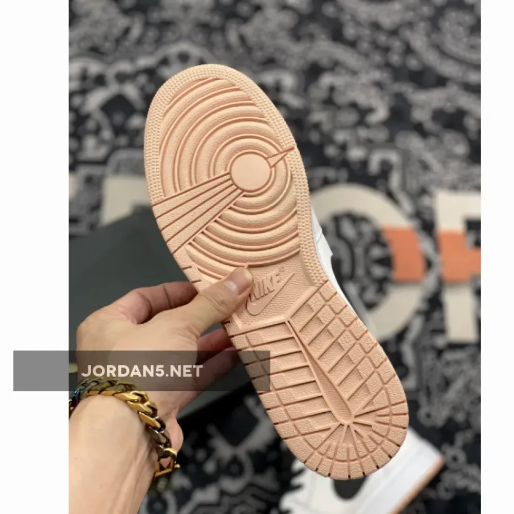 Air Jordan 1 Mid White/Anthracite-Arctic Orange 554725-180