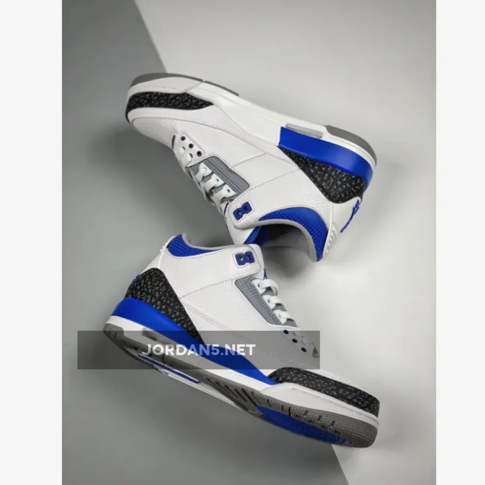 Air Jordan 3 White/Black-Cement Grey-Racer Blue CT8532-145