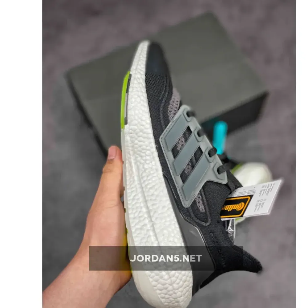 adidas UltraBOOST 21 Black/Silver Metallic/Solar Yellow FY0374