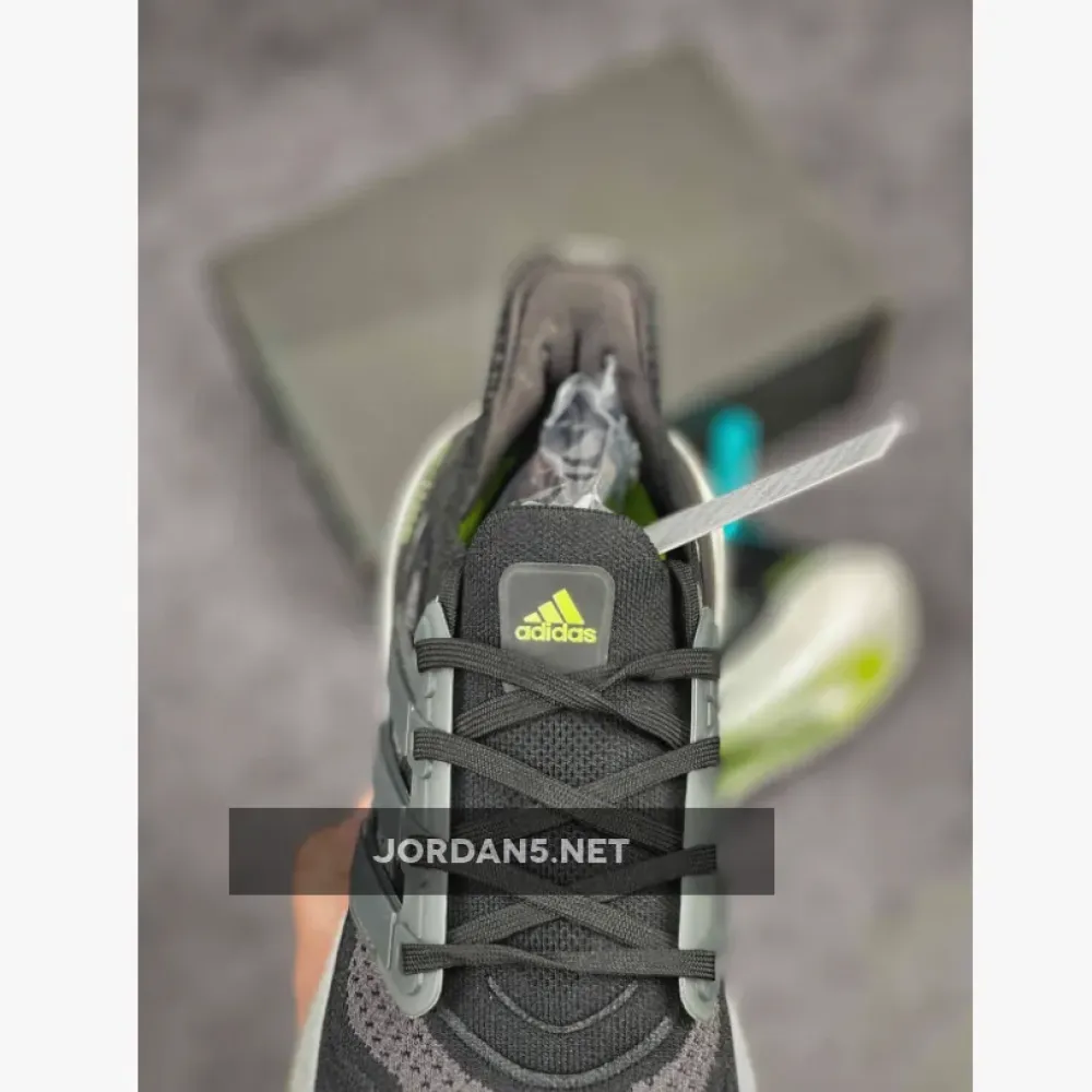 adidas UltraBOOST 21 Black/Silver Metallic/Solar Yellow FY0374