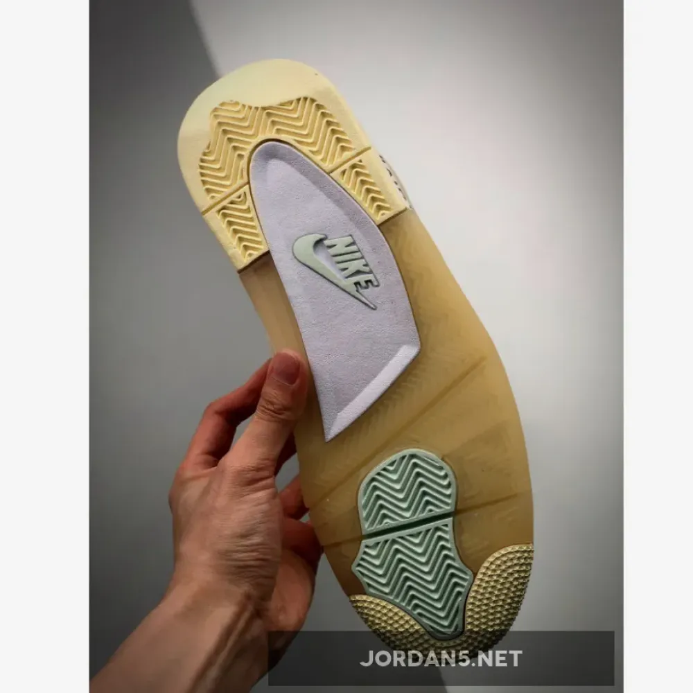 Off-White x Air Jordan 4 Sail/Muslin-White-Black CV9388-100