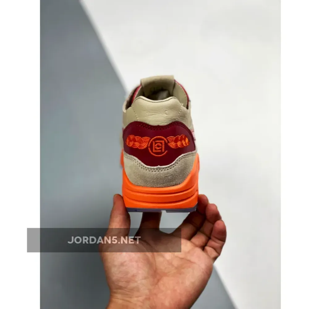 Clot x Nike Air Max 1 “Kiss Of Death” Net/Deep Red-Orange Blaze DD1870-100