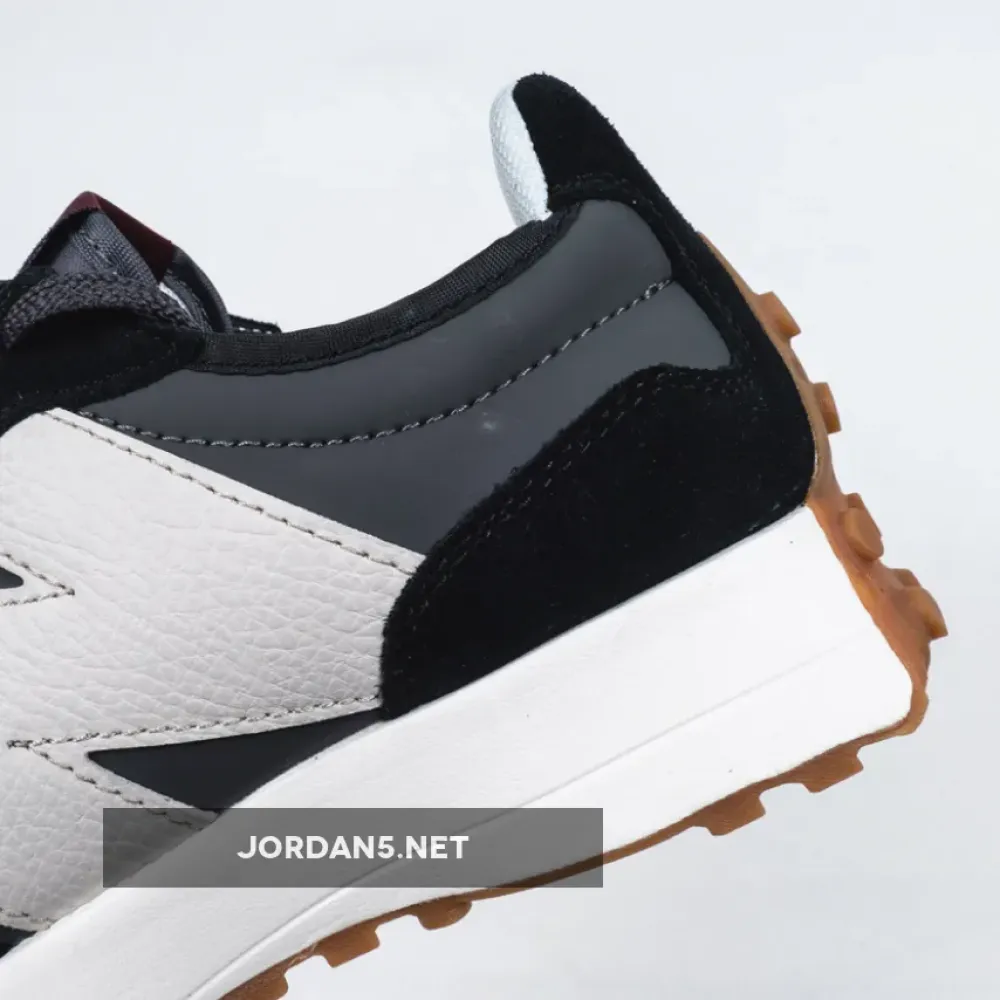 New Balance 327 Black Grey White Gum WS327KC