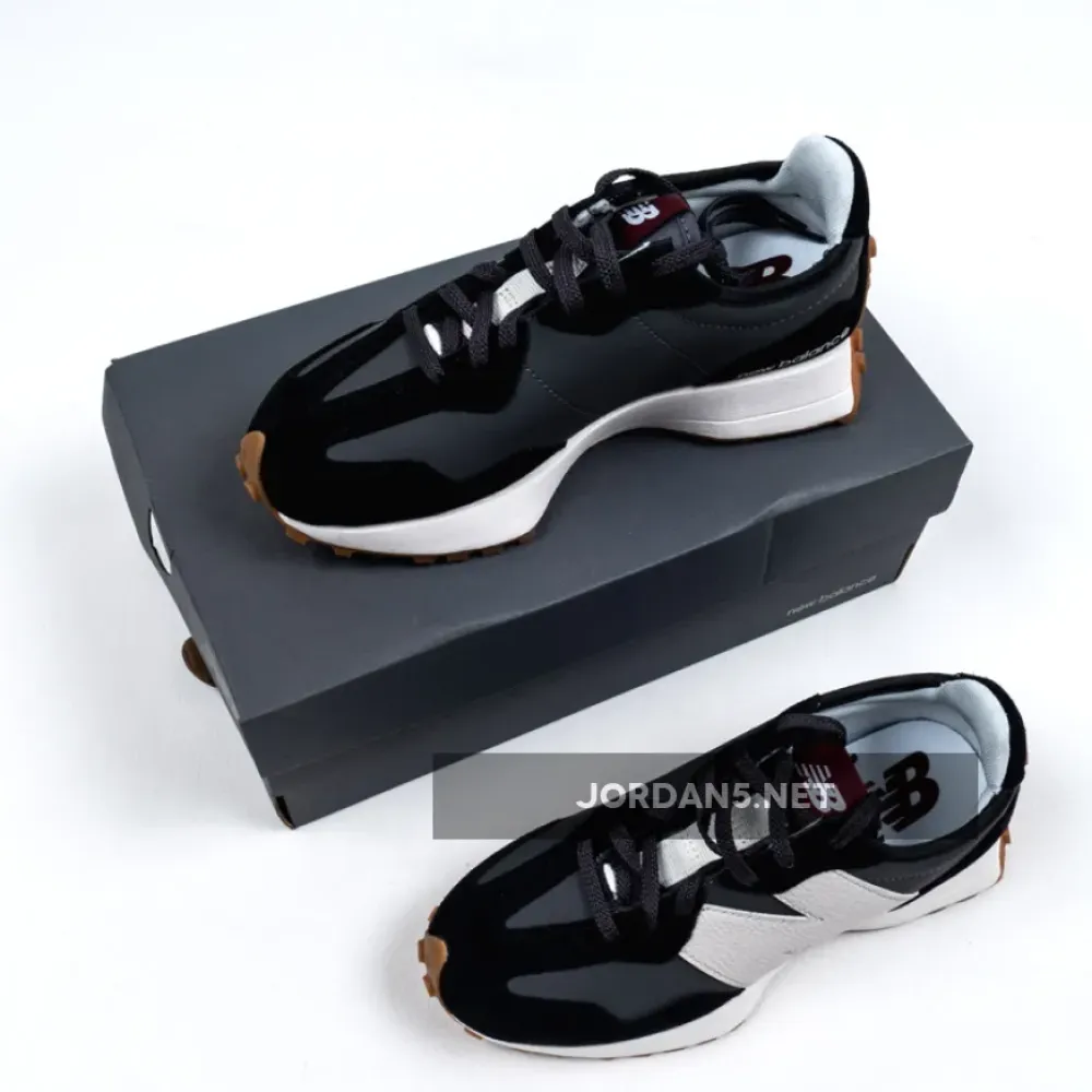 New Balance 327 Black Grey White Gum WS327KC
