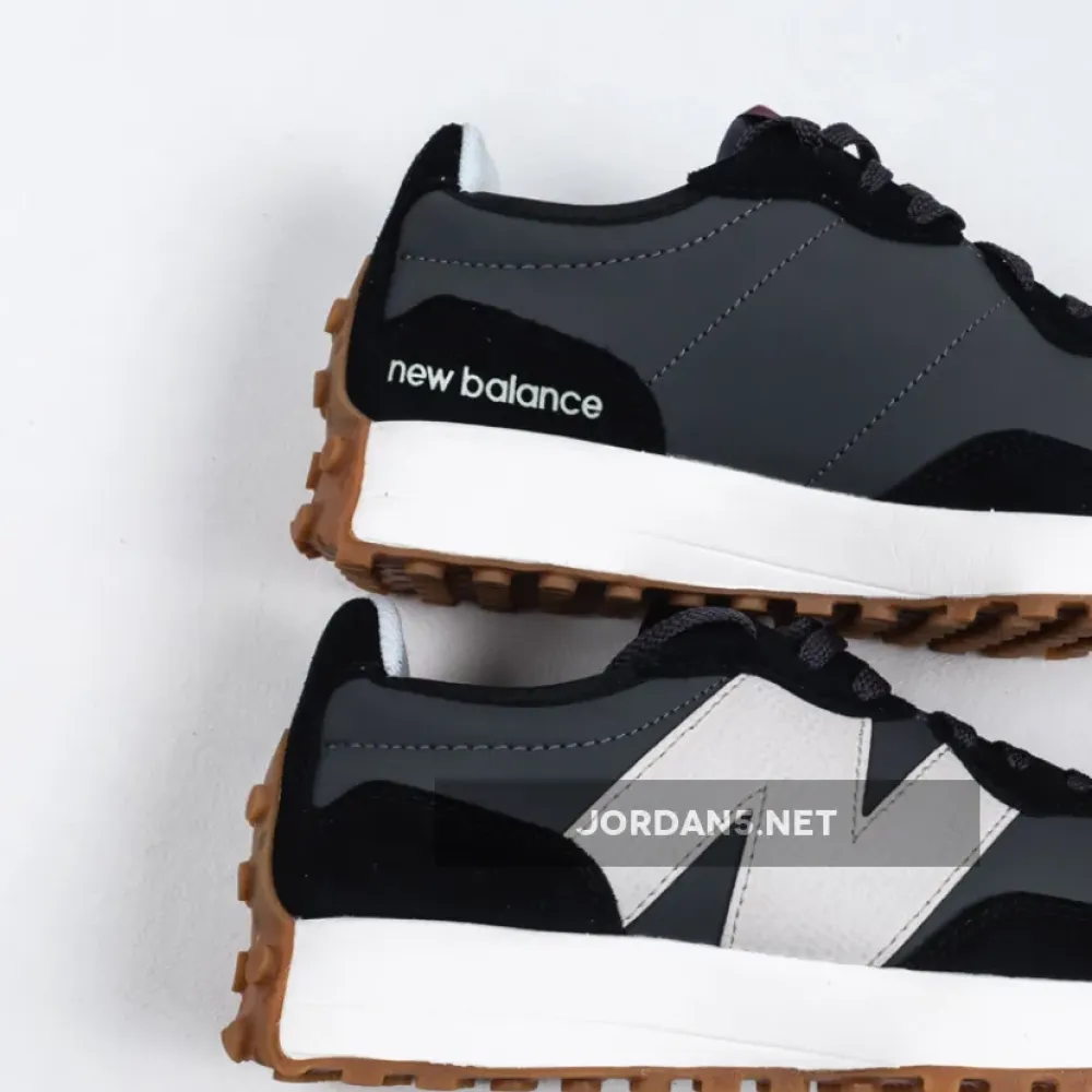 New Balance 327 Black Grey White Gum WS327KC