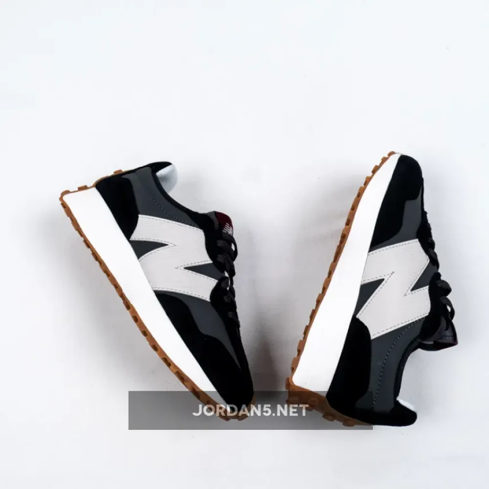 New Balance 327 Black Grey White Gum WS327KC