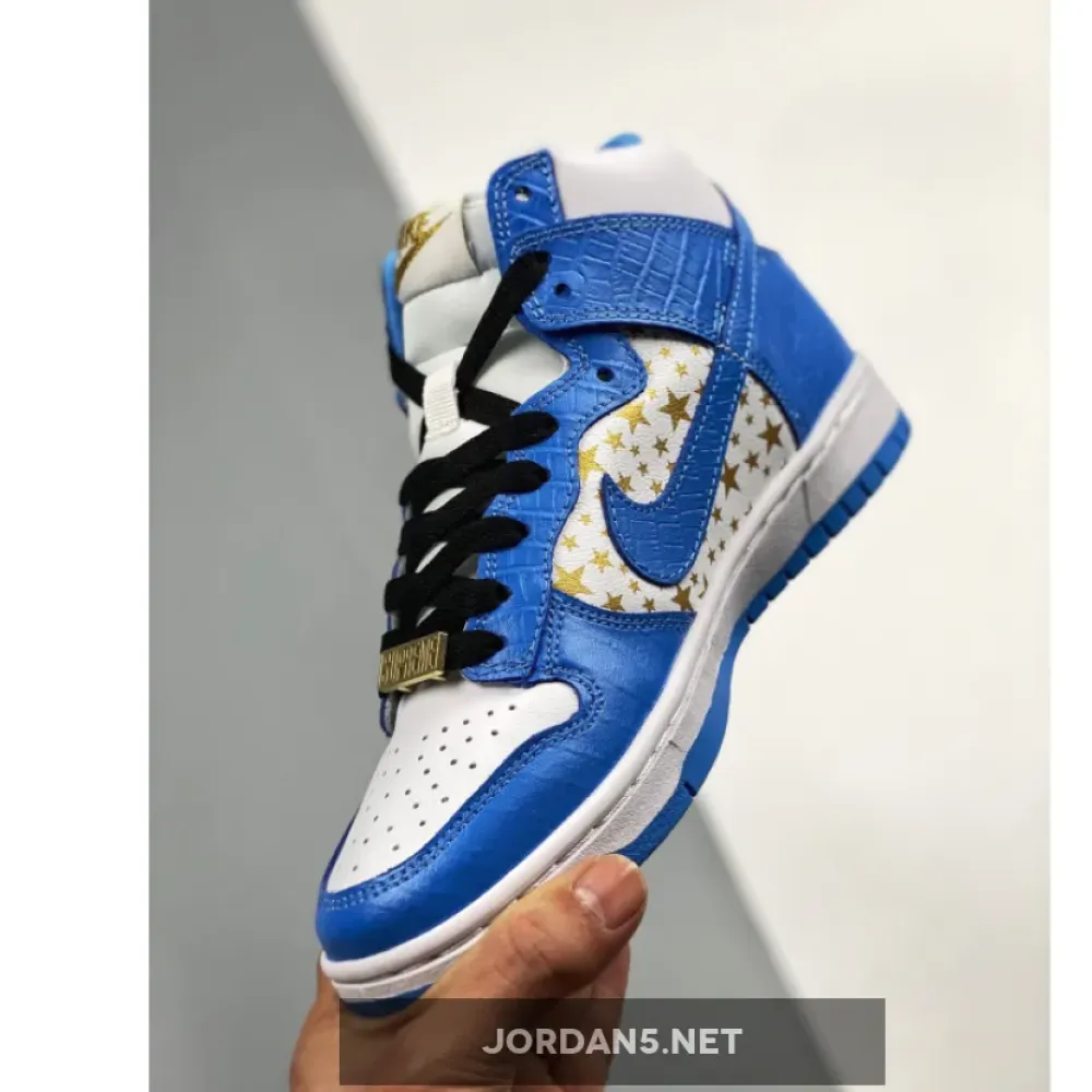 Supreme x Nike SB Dunk High Pro White/University Blue 307385-141