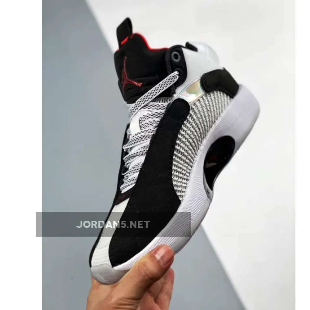 Air Jordan 35 “DNA” White/Black-Fire Red CQ4227-001