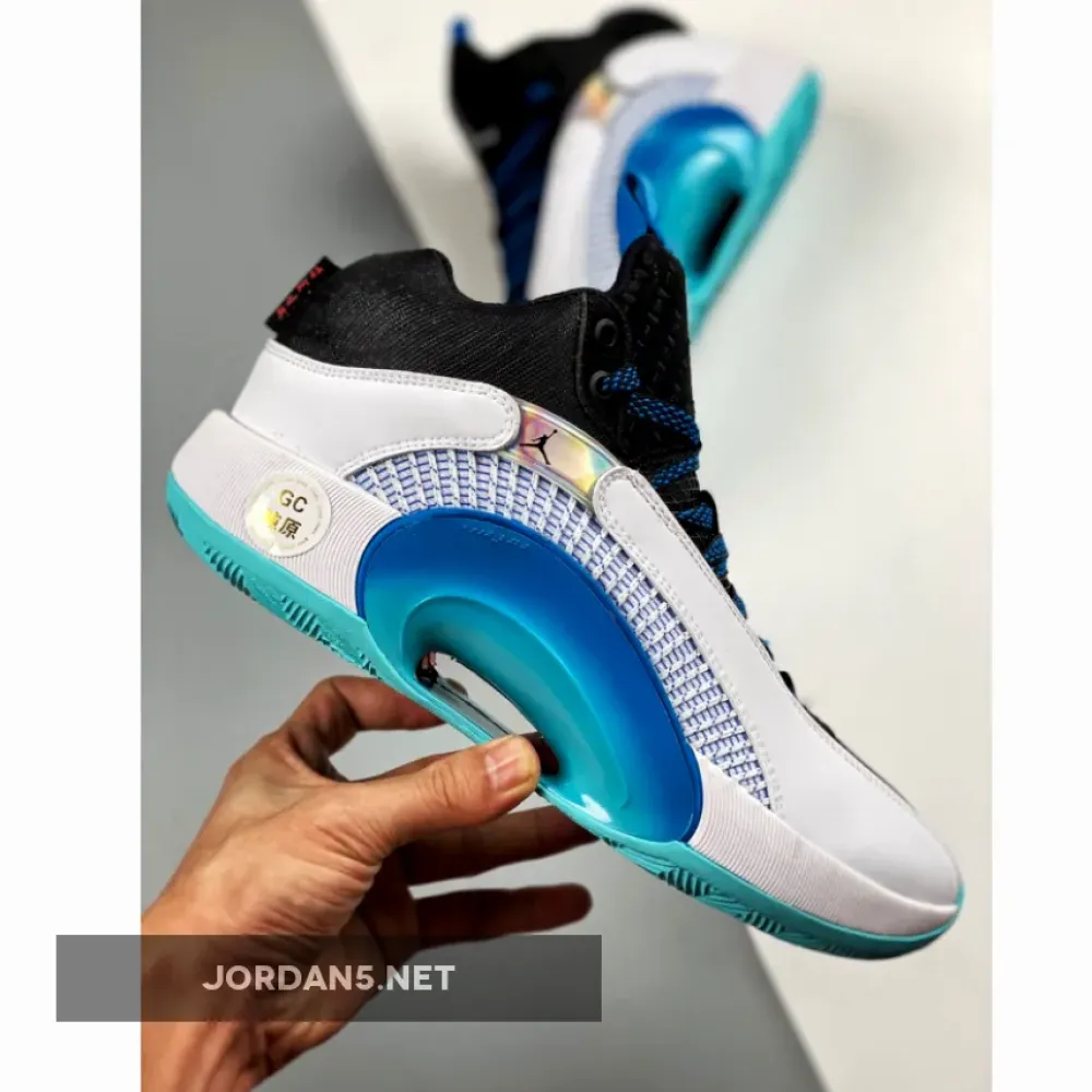 Air Jordan 35 “Morpho” White Blue Black DA2625-103