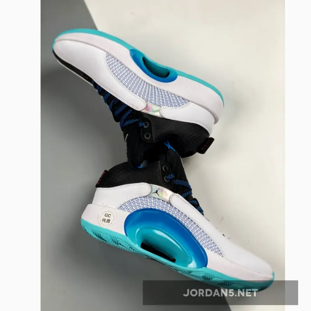 Air Jordan 35 “Morpho” White Blue Black DA2625-103