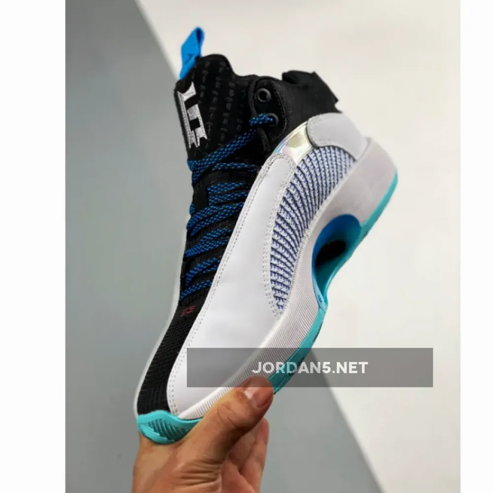 Air Jordan 35 “Morpho” White Blue Black DA2625-103