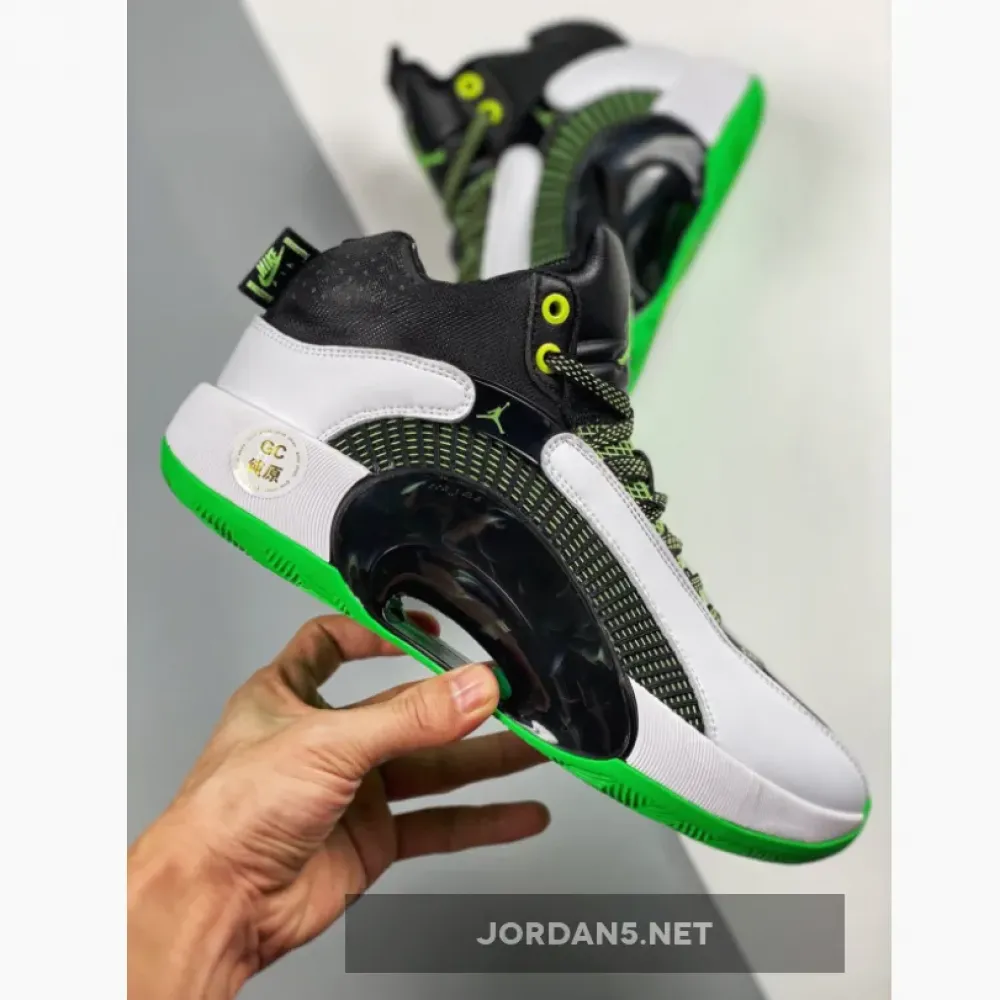 Air Jordan 35 White Black Green