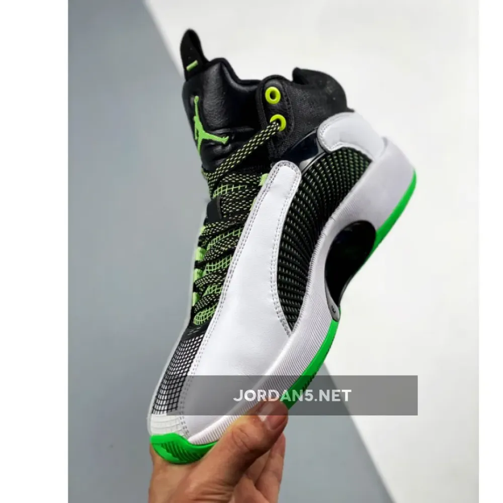 Air Jordan 35 White Black Green