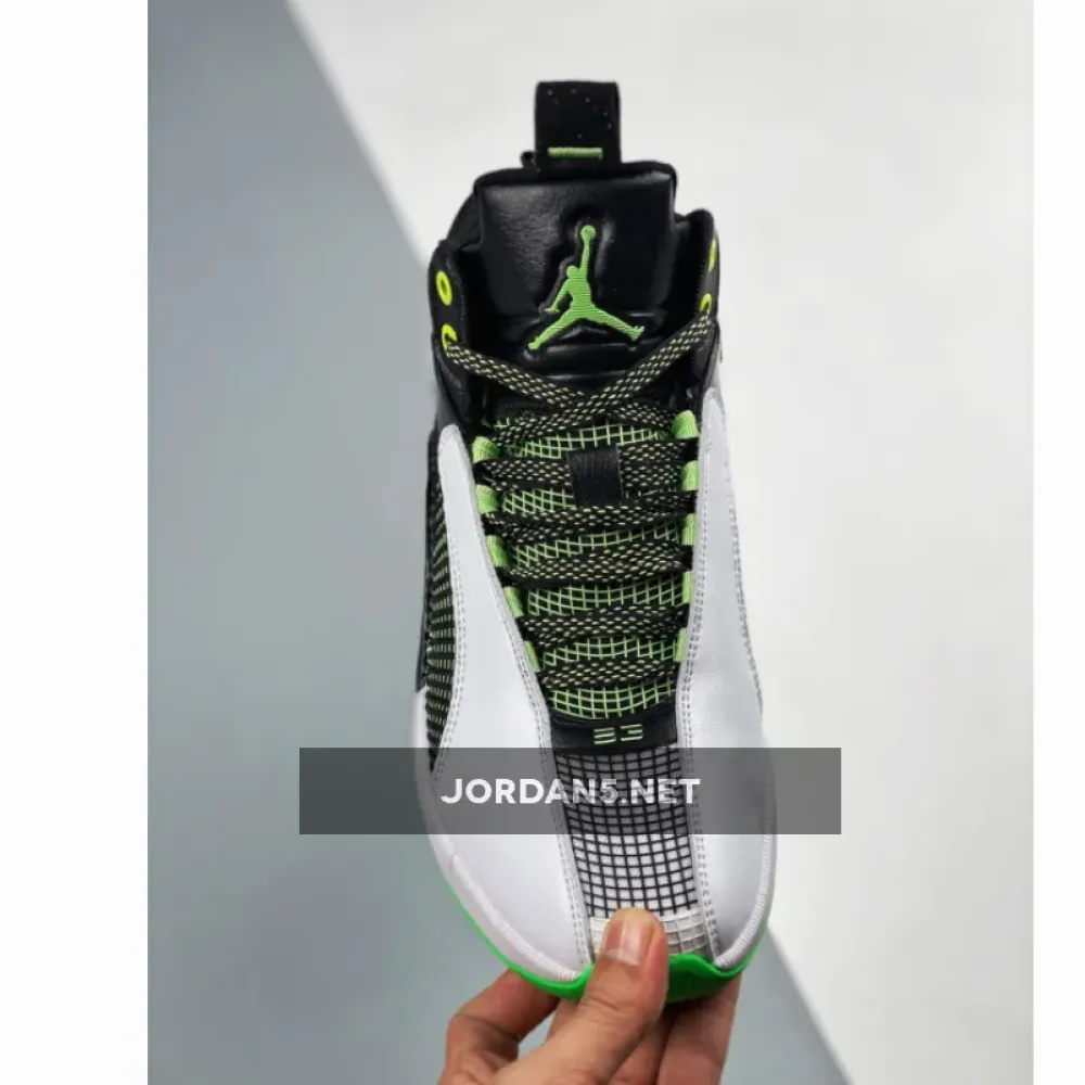 Air Jordan 35 White Black Green