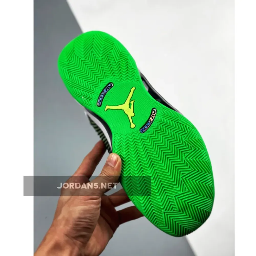 Air Jordan 35 White Black Green