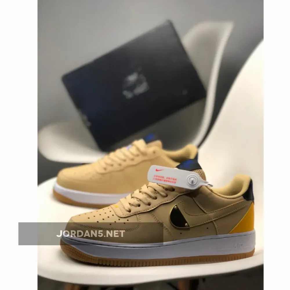 NBA x Nike Air Force 1 Low Tan Yellow  CT2298-200