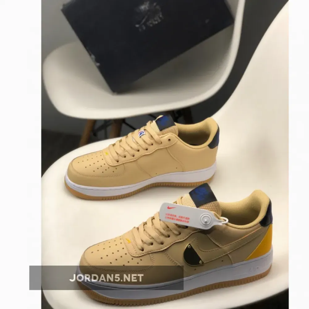 NBA x Nike Air Force 1 Low Tan Yellow  CT2298-200