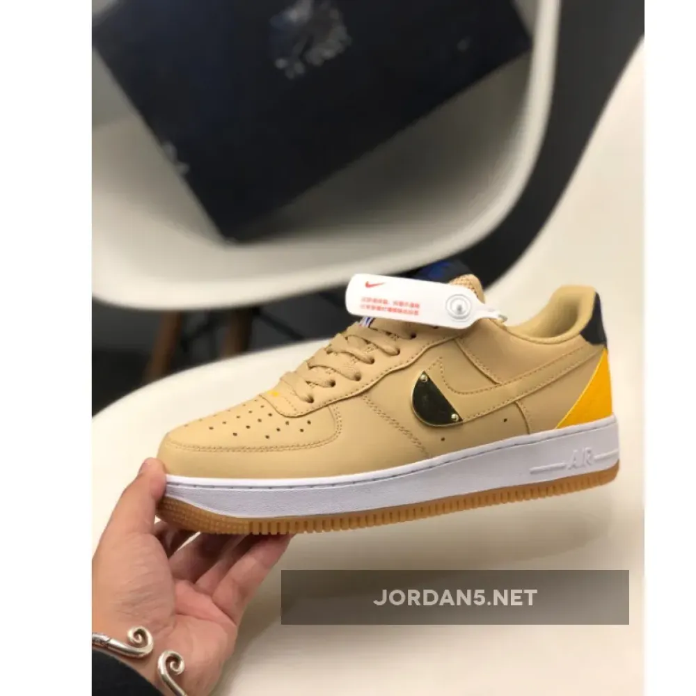 NBA x Nike Air Force 1 Low Tan Yellow  CT2298-200