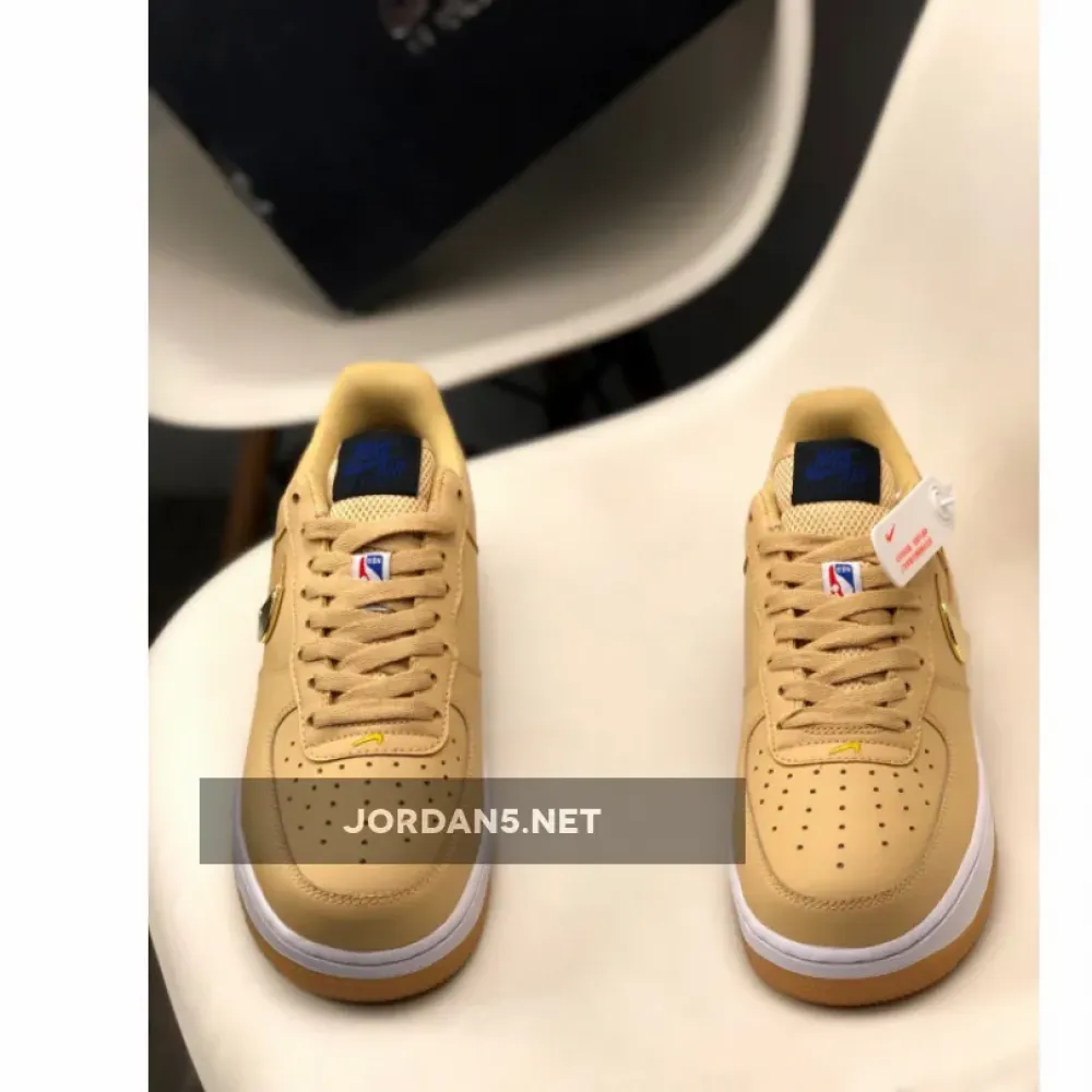 NBA x Nike Air Force 1 Low Tan Yellow  CT2298-200