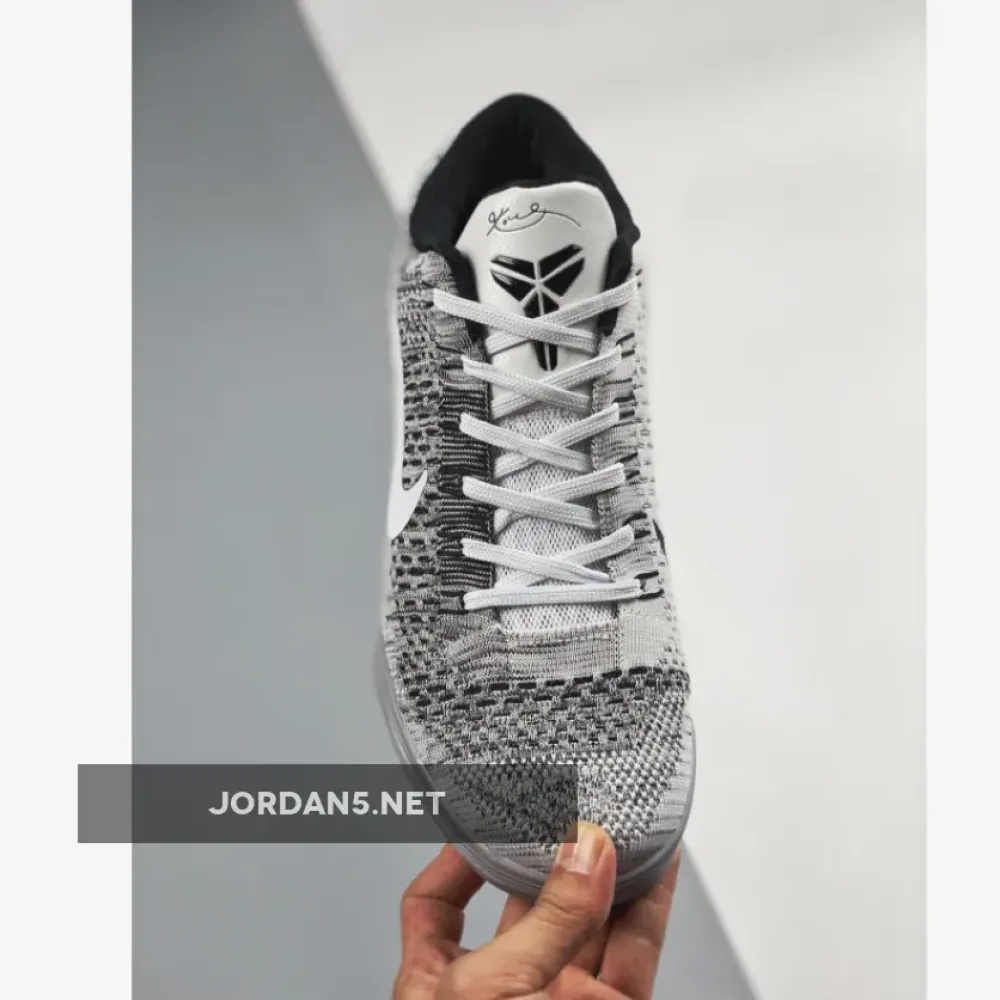 Nike Kobe 9 Elite Low “Beethoven” White/Black-Wolf Grey 639045-101
