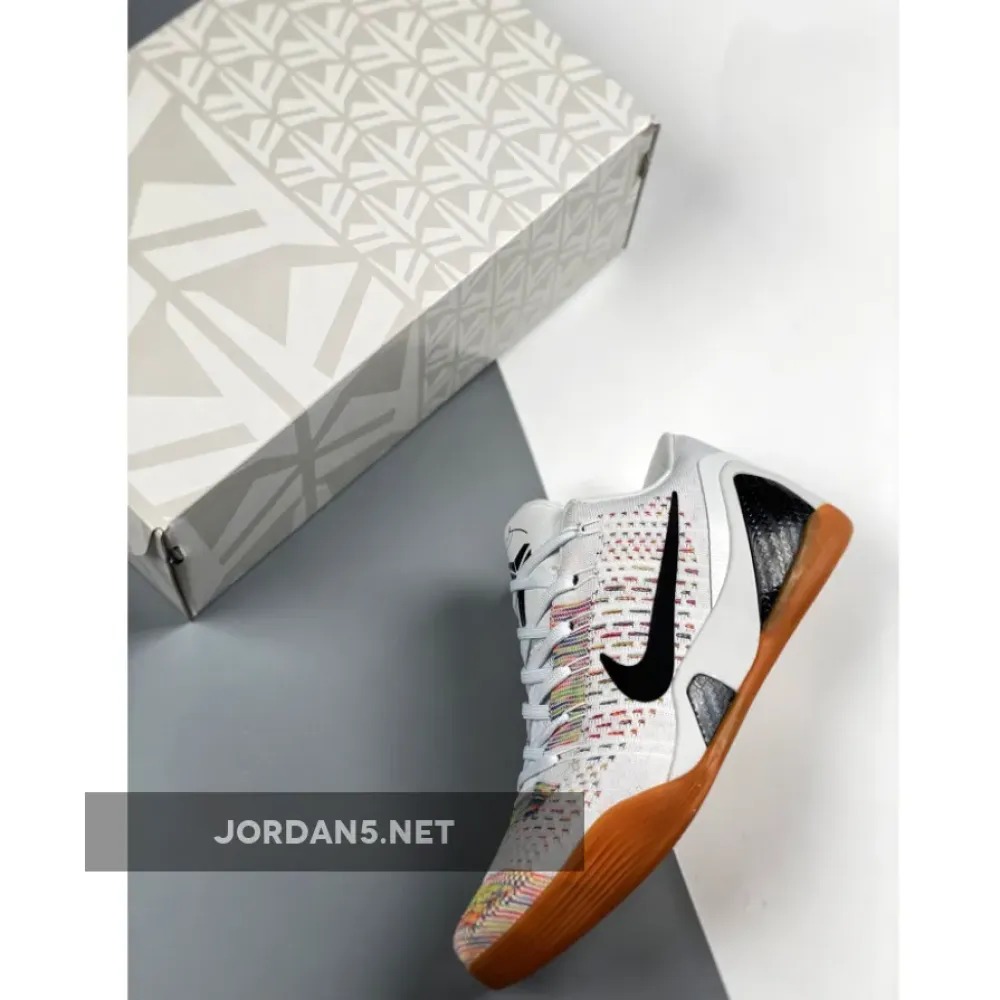 Nike Zoom Kobe 9 Premium White/Black-Gum Medium Brown