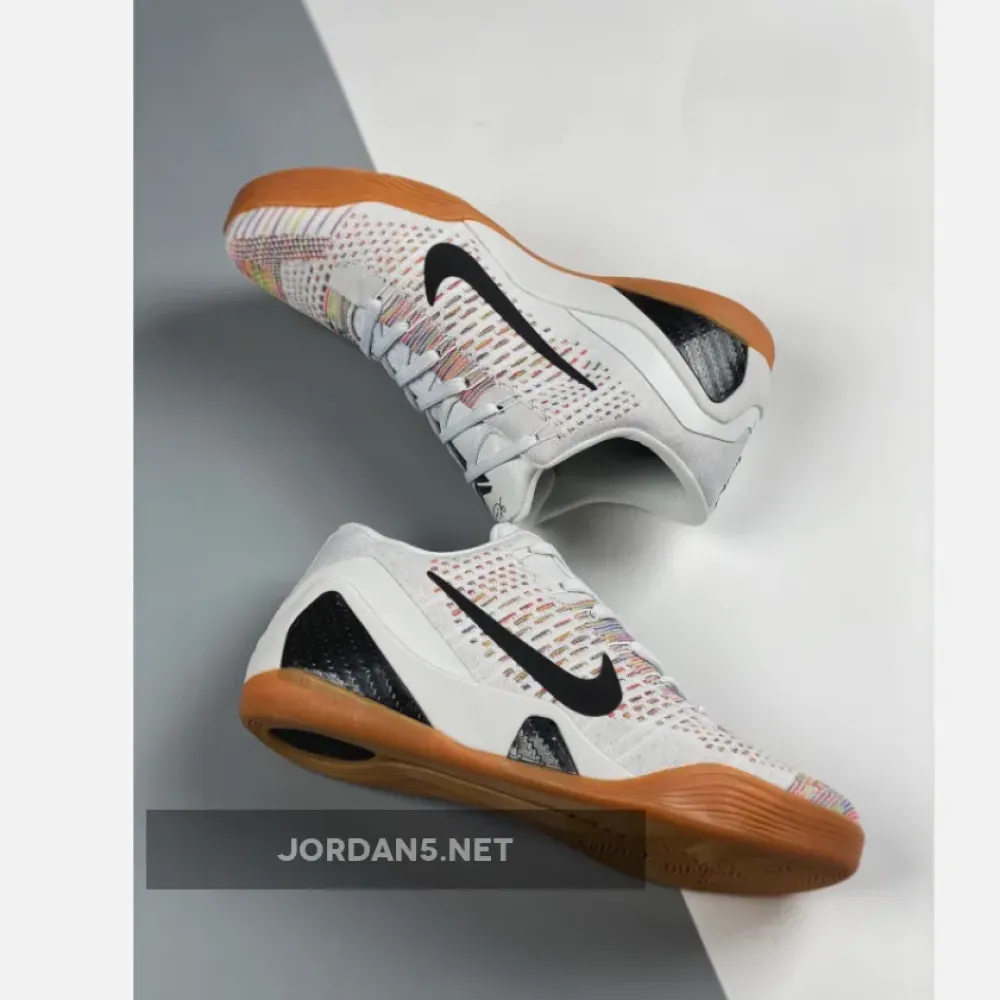 Nike Zoom Kobe 9 Premium White/Black-Gum Medium Brown