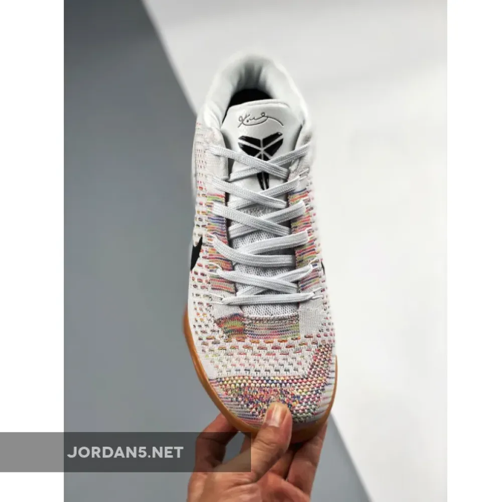 Nike Zoom Kobe 9 Premium White/Black-Gum Medium Brown